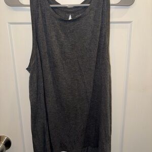 Halogen Charcoal Gray Sleeveless Tank Top